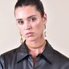 Culturesse Chevelle 18K Modern Chain Drop Earrings