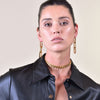 Culturesse Chevelle 18K Modern Chain Drop Earrings