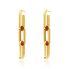 Culturesse Chevelle 18K Modern Chain Drop Earrings