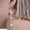 Culturesse Aquene Freshwater Pearl String Earrings