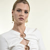 Culturesse Aquene Freshwater Pearl String Earrings