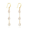 Culturesse Aquene Freshwater Pearl String Earrings