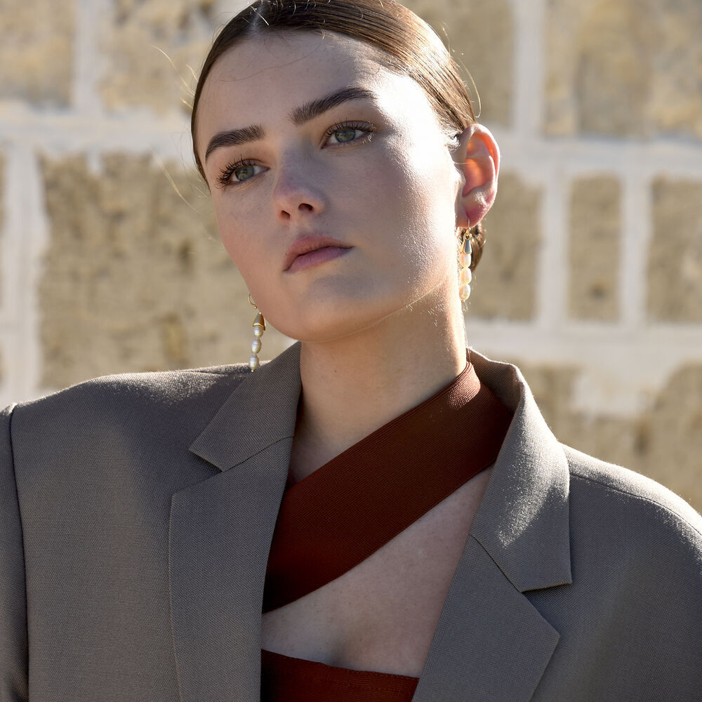 Culturesse Loire Pearl Drop Earrings