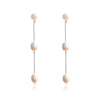 Culturesse Lana Freshwater Pearl String Earrings