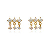 Culturesse Nour Fine Diamante Blind Earrings (Gold)