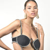 Culturesse Lotta Luxury Sculptural Hoop Earrings