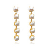 Culturesse Lyanna 22K Premium Pearl Drop Earrings (5 Pearls)