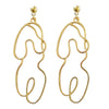 Culturesse Eimear Female Body Line Art Earrings