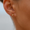Culturesse Aquarius Artisan Zirconia Pave Stud Earrings (Gold)