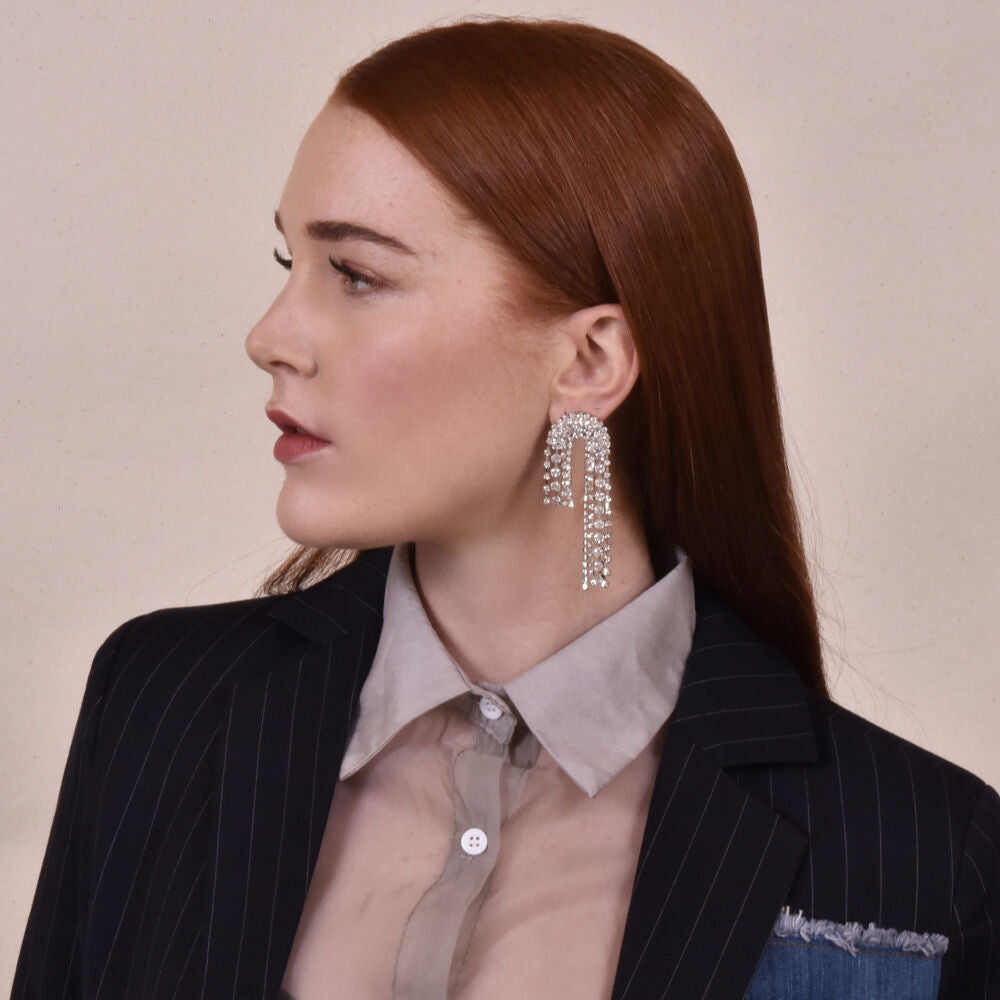 Culturesse Juliet Crystal Diamante Earrings