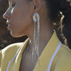 Culturesse Isolde Diamante Tassel Drop Earrings