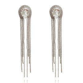 Culturesse Isolde Diamante Tassel Drop Earrings