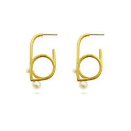Culturesse Jacithe Modern Line Art Earrings