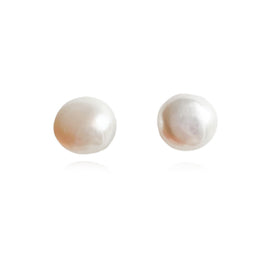 Culturesse Bay Baroque Pearl Stud Earrings (Imperfect No.4)