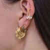 Culturesse Morley Gold Vermeil Bee Drop Earrings