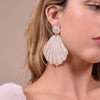 Culturesse Shea Beige Goddess Earrings