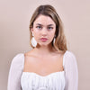 Culturesse Shea Beige Goddess Earrings