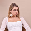 Culturesse Shea Beige Goddess Earrings