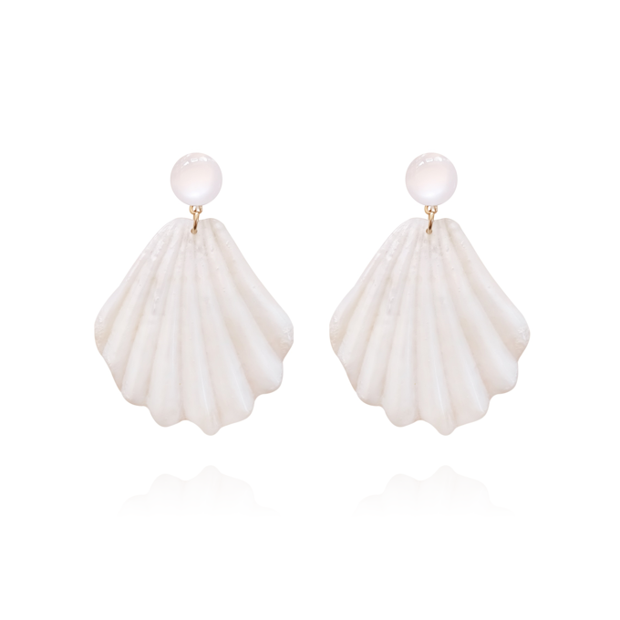 Culturesse Shea Beige Goddess Earrings