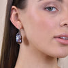 Culturesse Ebony Mediterranean Dark Baroque Pearl Earrings