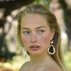 Culturesse Rosalyn Coastal Devine Pearl Hoop Earrings