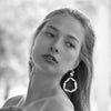 Culturesse Rosalyn Coastal Devine Pearl Hoop Earrings