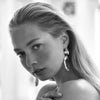 Culturesse Rosalyn Coastal Devine Pearl Hoop Earrings