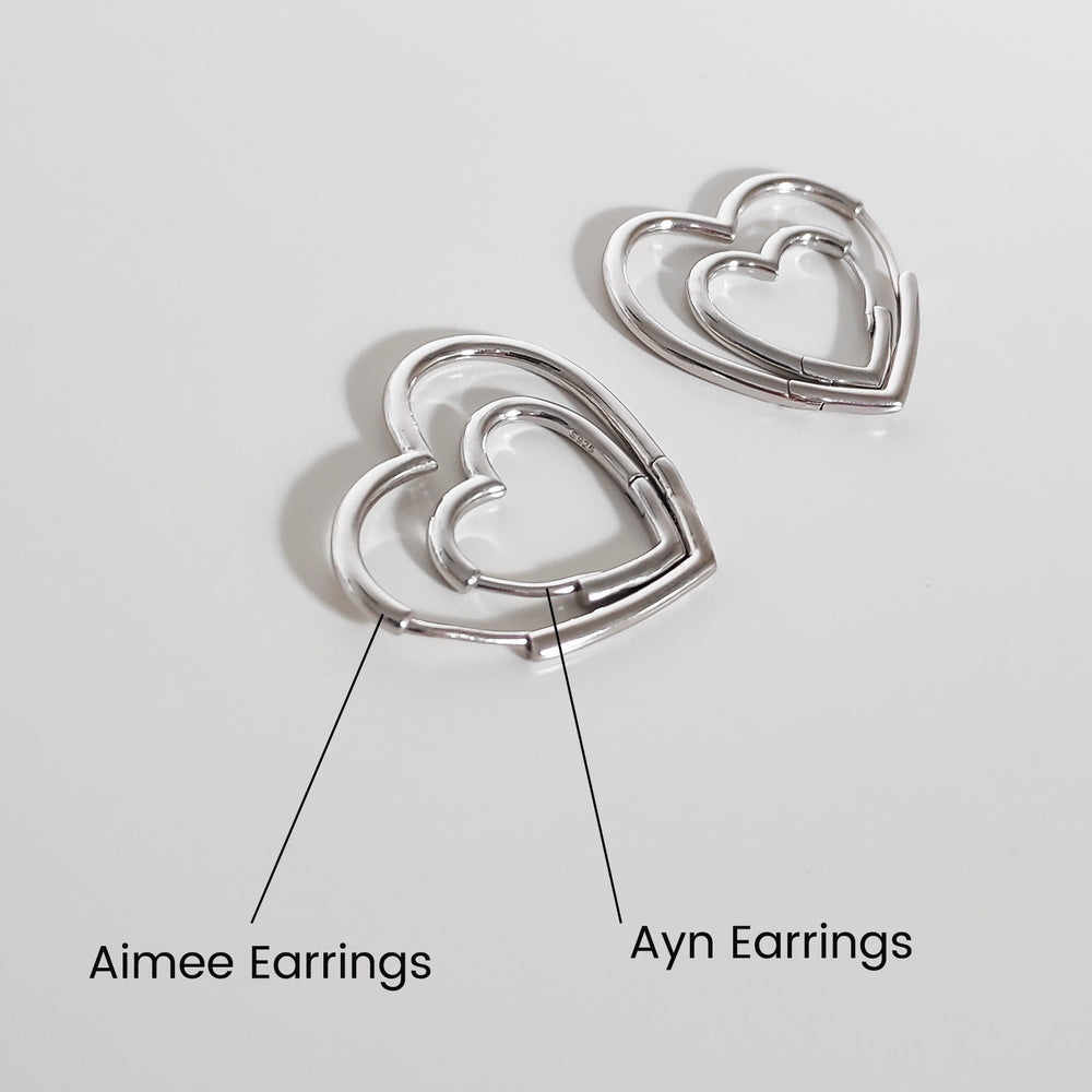 Culturesse Aimee Open Heart Earrings