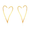 Culturesse Ayla Sculptural Love Heart Earrings