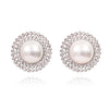 Culturesse Le Paris 60s Pearl Stud Earrings