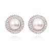 Culturesse Le Paris 60s Pearl Stud Earrings