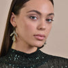 Culturesse Bexley Sparkle Coral Runway Earrings