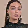 Culturesse Bexley Sparkle Coral Runway Earrings