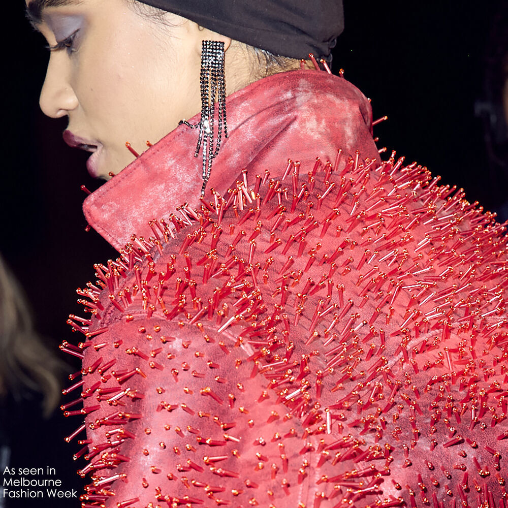 Culturesse Marley Shinning Noir Earrings