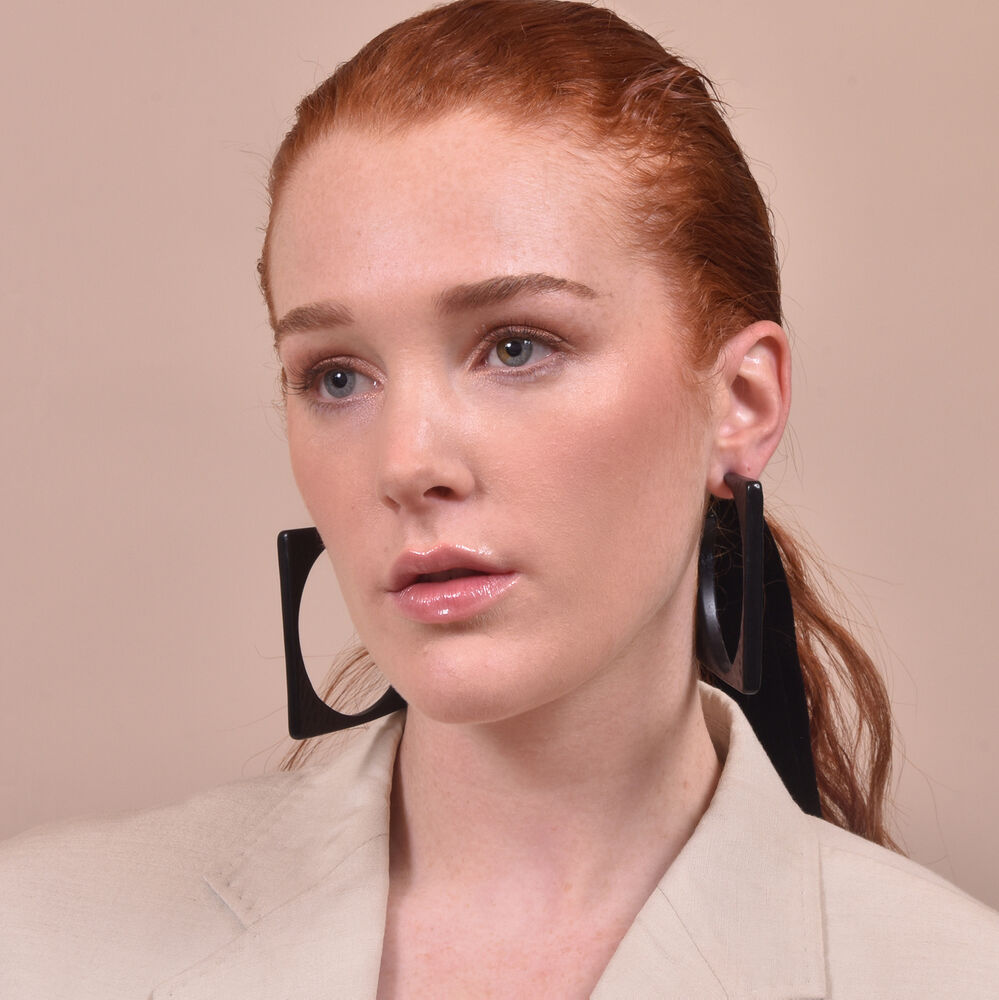 Culturesse Alia Geo Oversized Statement Earrings