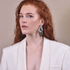 Culturesse Brooklyn Diamante Knot Earrings