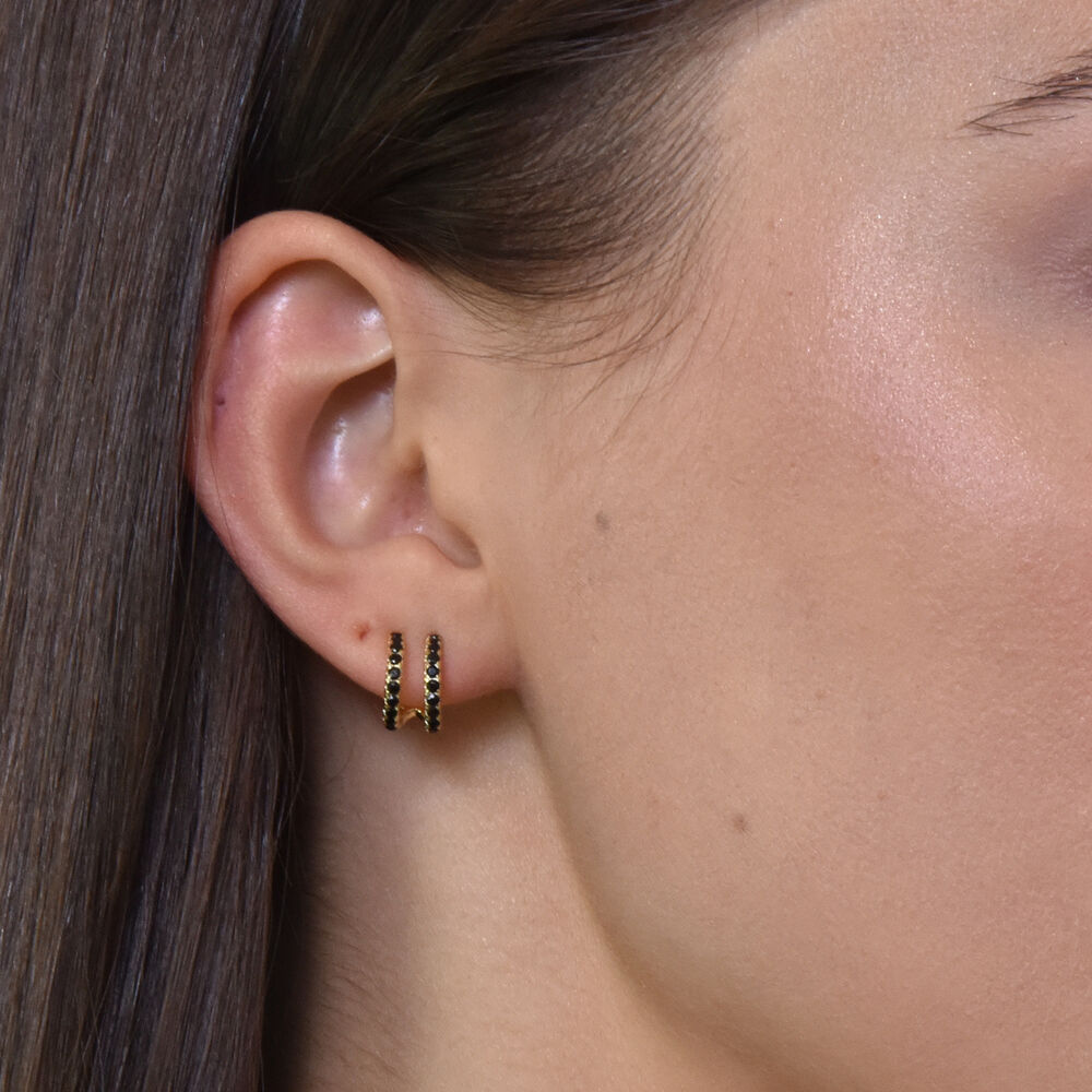 Culturesse Sydney Dainty Twin Loop Earrings