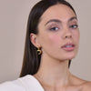 Culturesse Esmeray Black Onyx Heart Drop Earrings