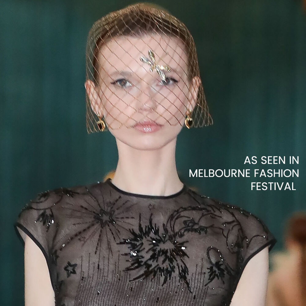 Culturesse Esmeray Black Onyx Heart Drop Earrings