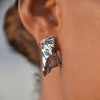 Culturesse Bonbons Artisan Mismatched Earrings (Silver)
