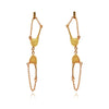 Culturesse Georgina Art Deco Bralette Earrings (Gold)