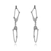 Culturesse Georgina Art Deco Bralette Earrings (Silver)