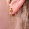 Culturesse Beau Gold Filled Dainty Bulldog Earrings