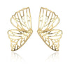 Culturesse Skyla Golden Butterfly Earrings