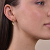 Culturesse Amaris Gold Filled Dainty Moon Earrings