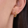 Culturesse Aster Gold Filled Dainty Twist Earrings
