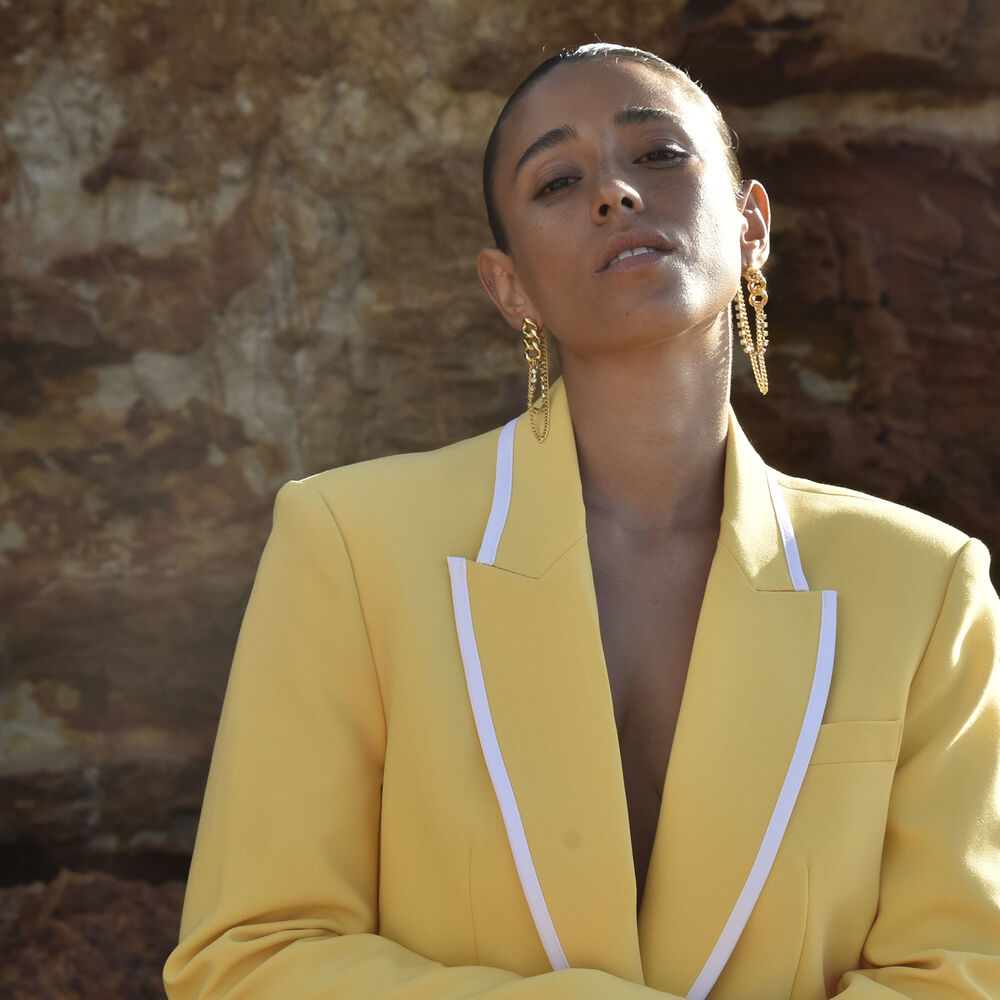 Culturesse Elektra Diamante Chain Drop Earrings