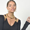 Culturesse Not Your Regular Hoop Earrings (Gold)