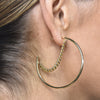 Culturesse Not Your Regular Hoop Earrings (Gold)