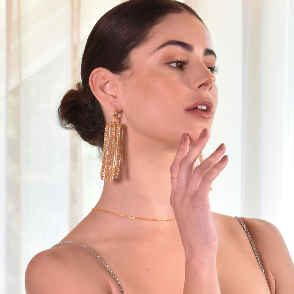 Culturesse Emiliana Luxury Chandelier Catwalk Earrings